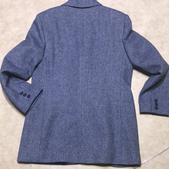 ORVIS Blue Wool Tweed Blazer - Picture 11 of 13